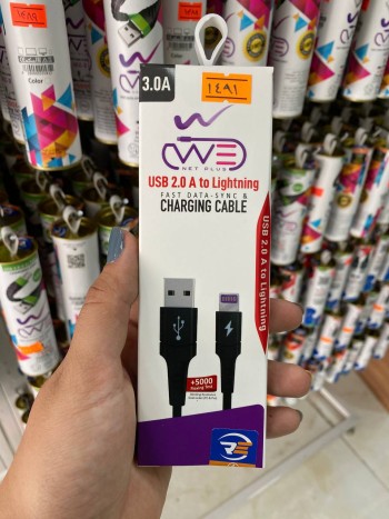 کابل فست شارژ آیفون WENET PLUS lightning